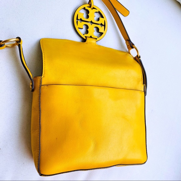 Tory Burch Deep Daffodil Miller Crossbody EUC - Picture 11 of 16